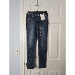 Members Mark Girls Skinny Jean  With Rinestones Size XL (14/16) NWT